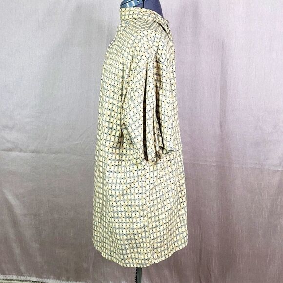 PIERRE CARDIN Diamond Pattern Blue‎ and Tan Casual Shirt Medium - Picture 5 of 7